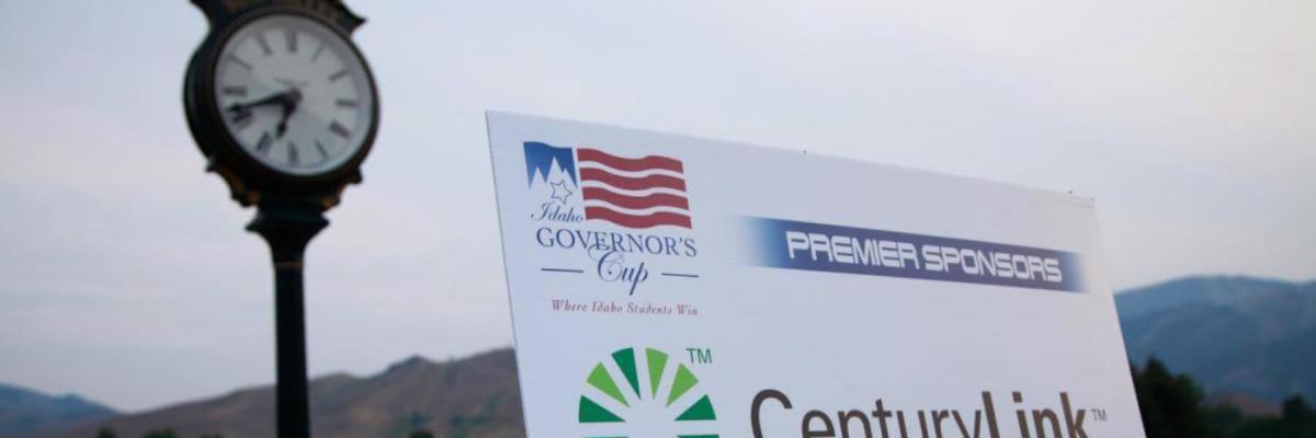 Sponsor board for Idaho Governor's Cup